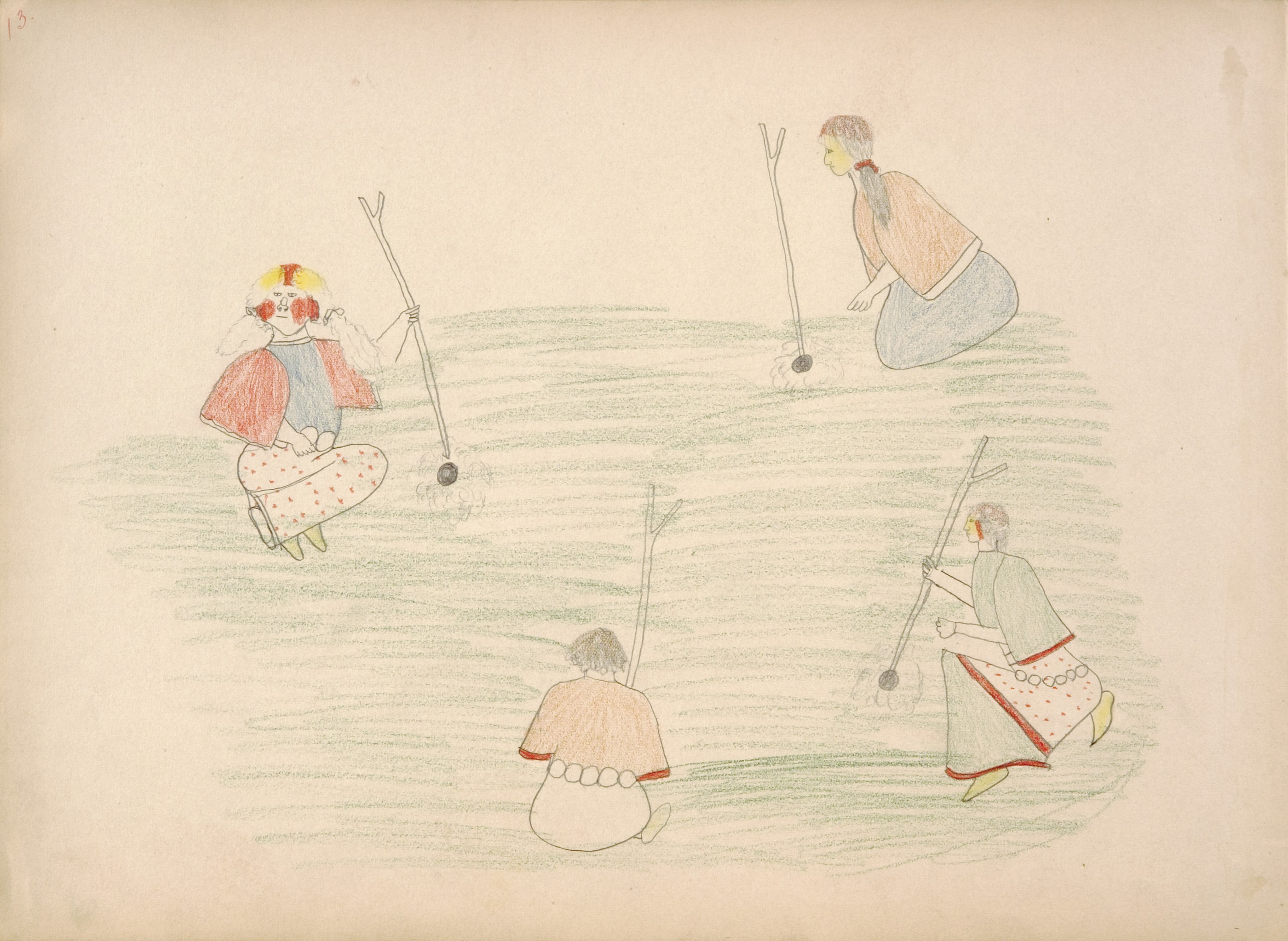  Making Foundation for Kiowa Medicine Woman, Cauder-zone