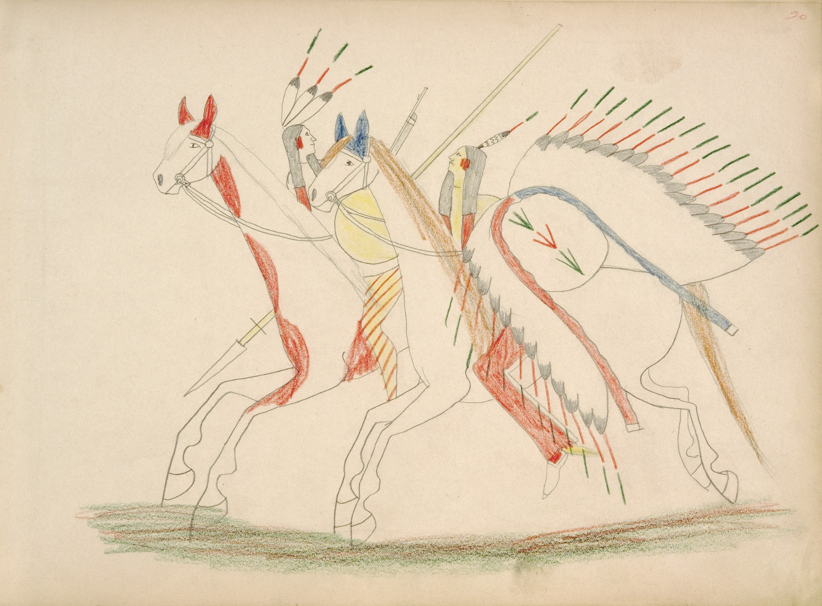  To-yape (Kiowa) Killing Ute with Gun