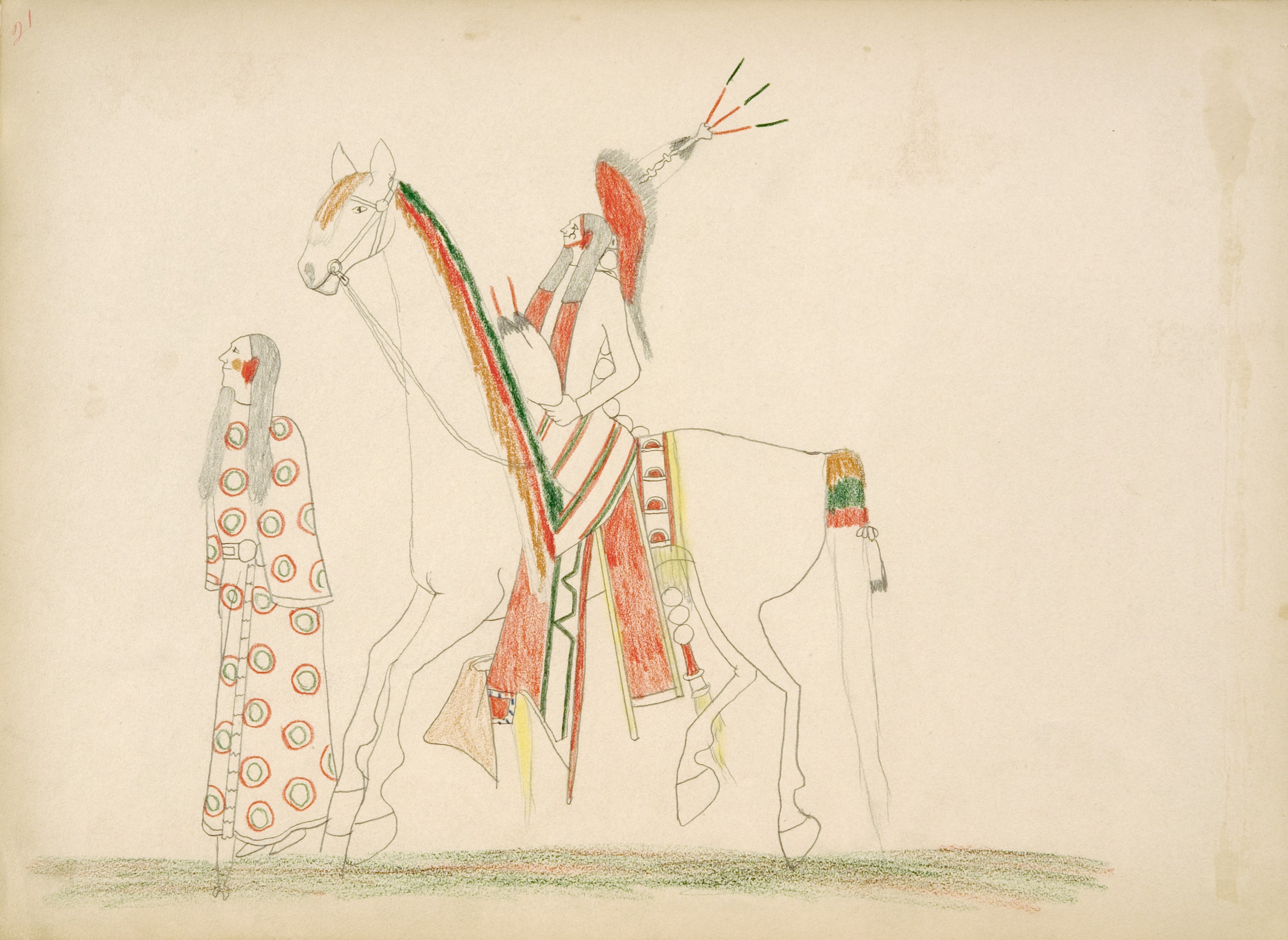 Wo-e-boy (Kiowa) Stealing Mo-quo Kiowa Girl