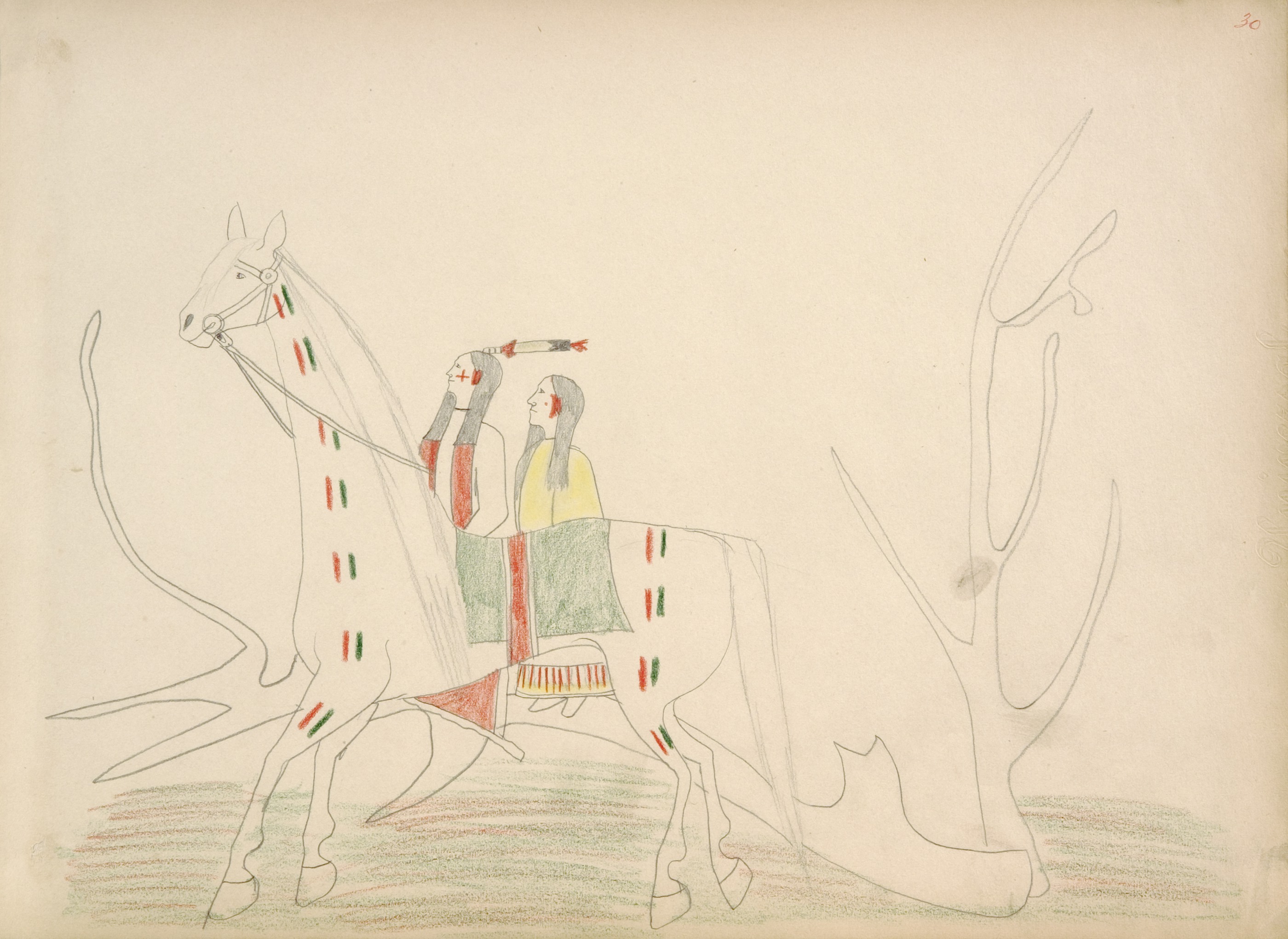 Ko-mo-beadle Stealing Cheyenne Woman 