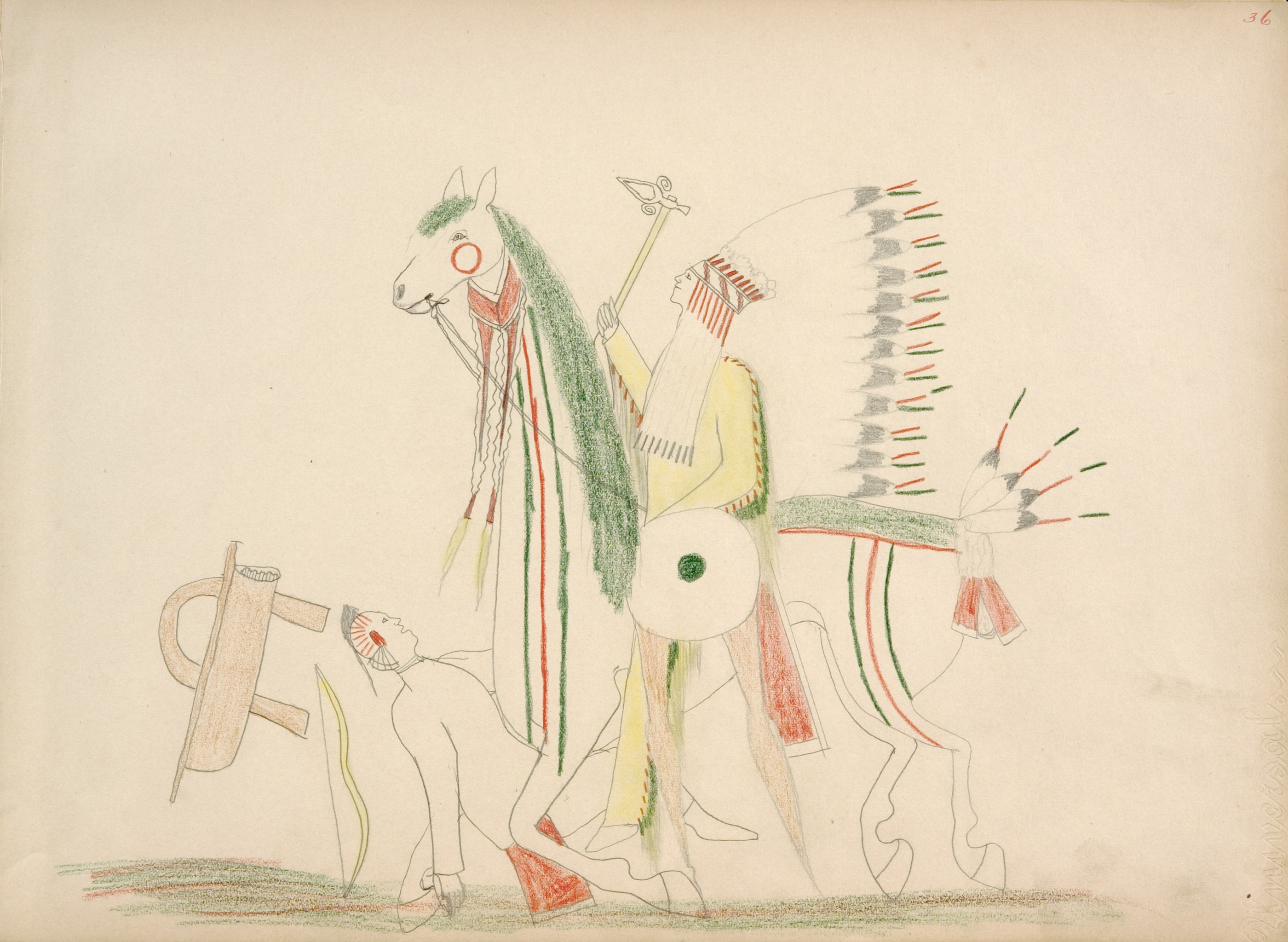 Bau-ah (Kiowa) Killing Pawnee