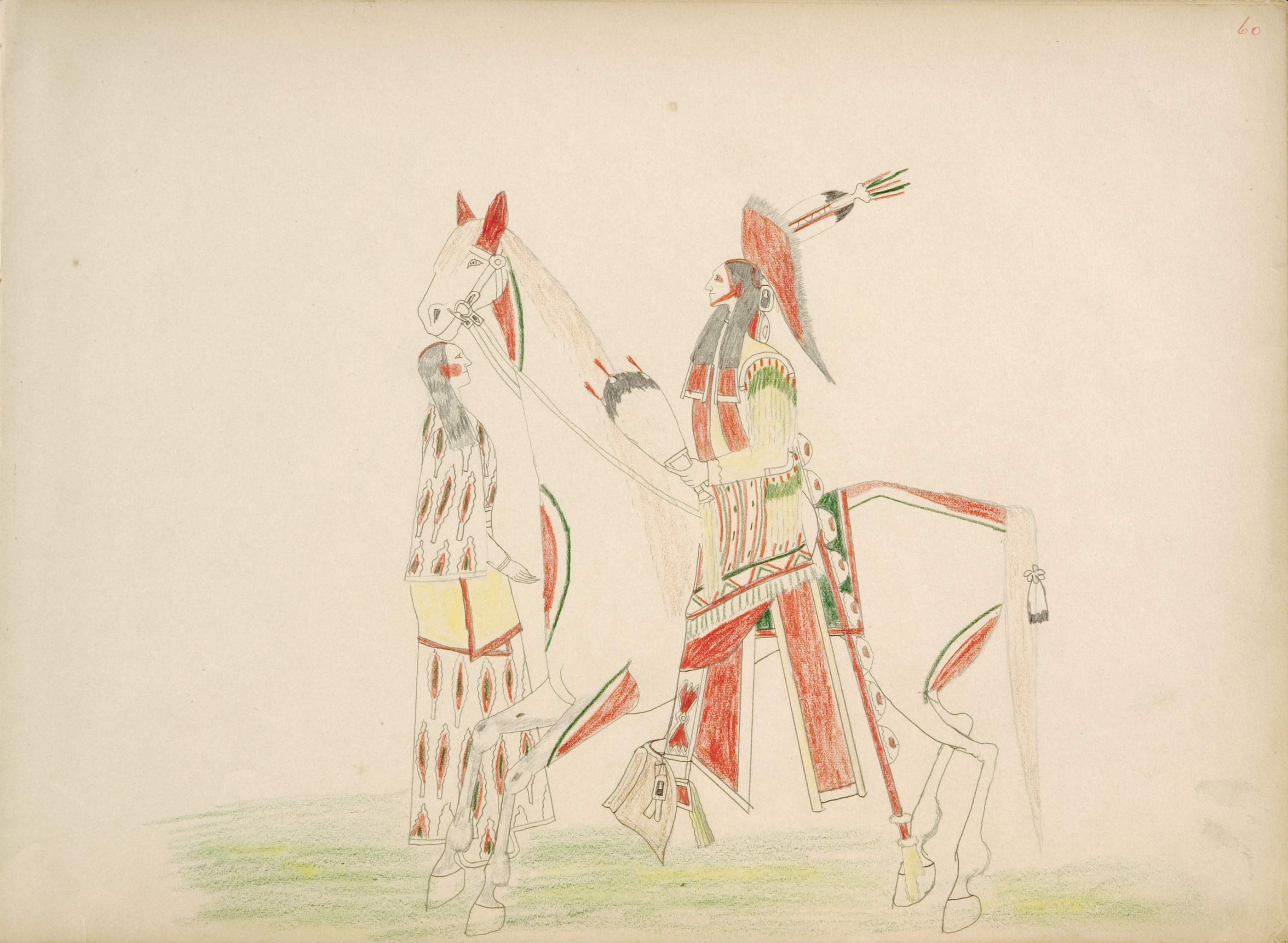 Tone-go (Kiowa) Meeting His Sweetheart 