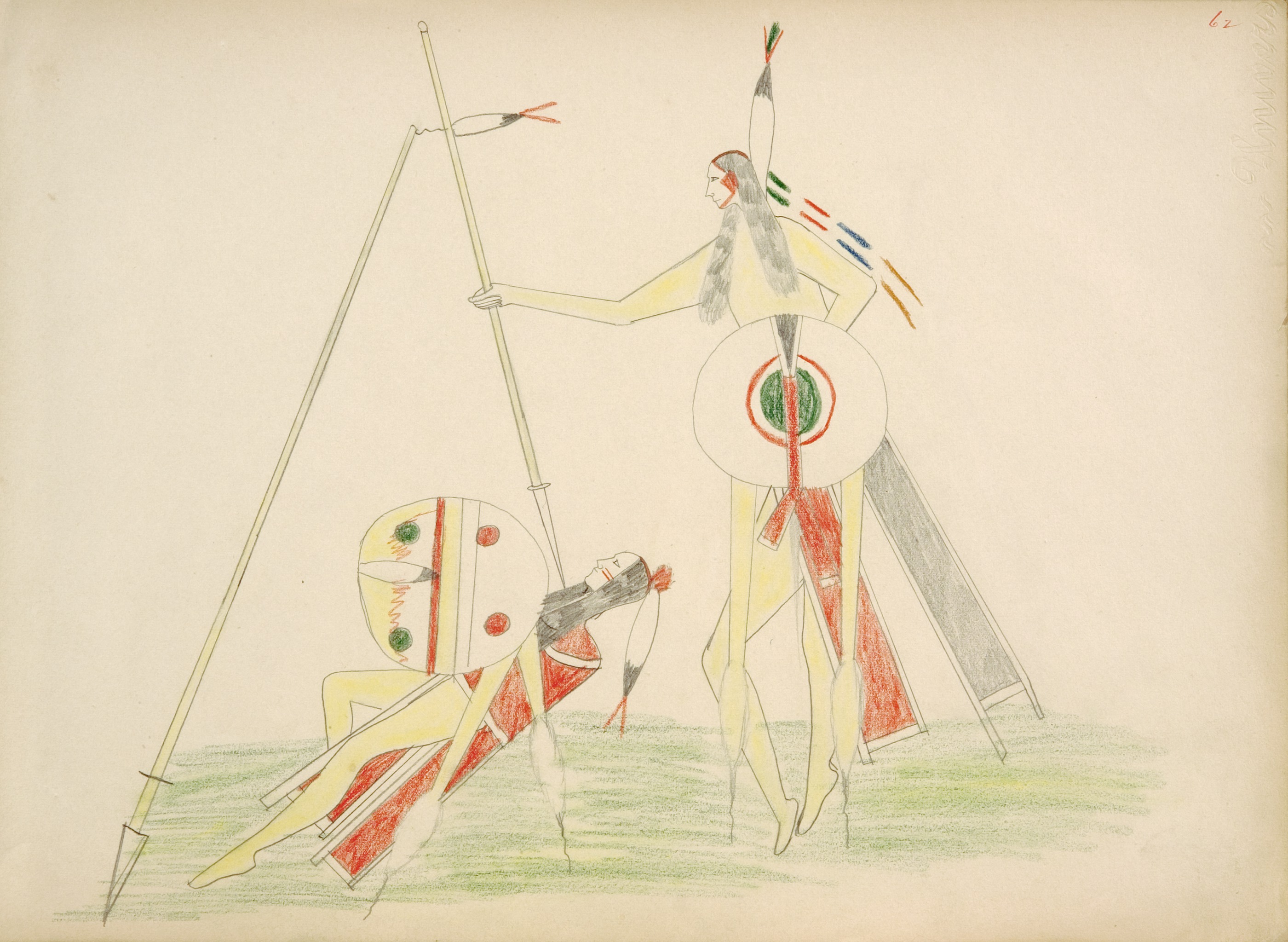 Mauu-geah (Kiowa) Killing Sioux