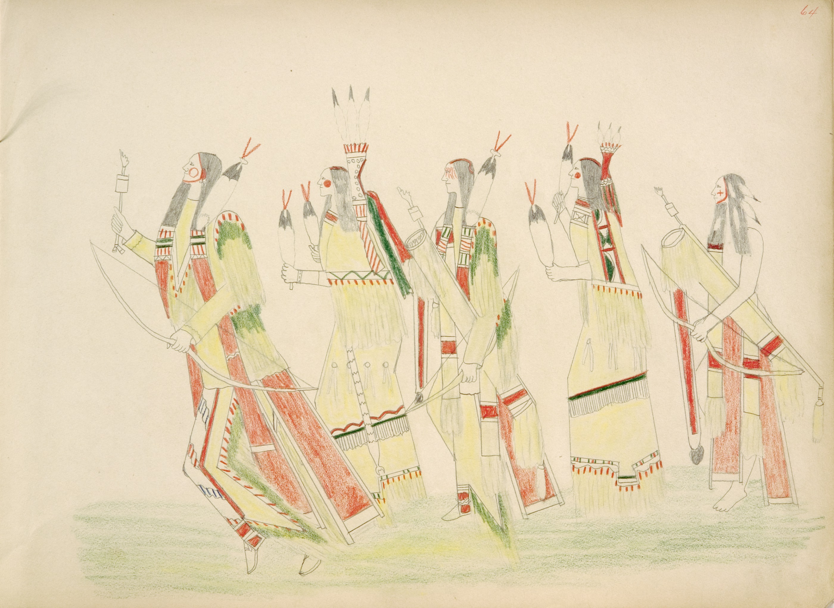 Pautigh and Braves Performing Tribal Dance