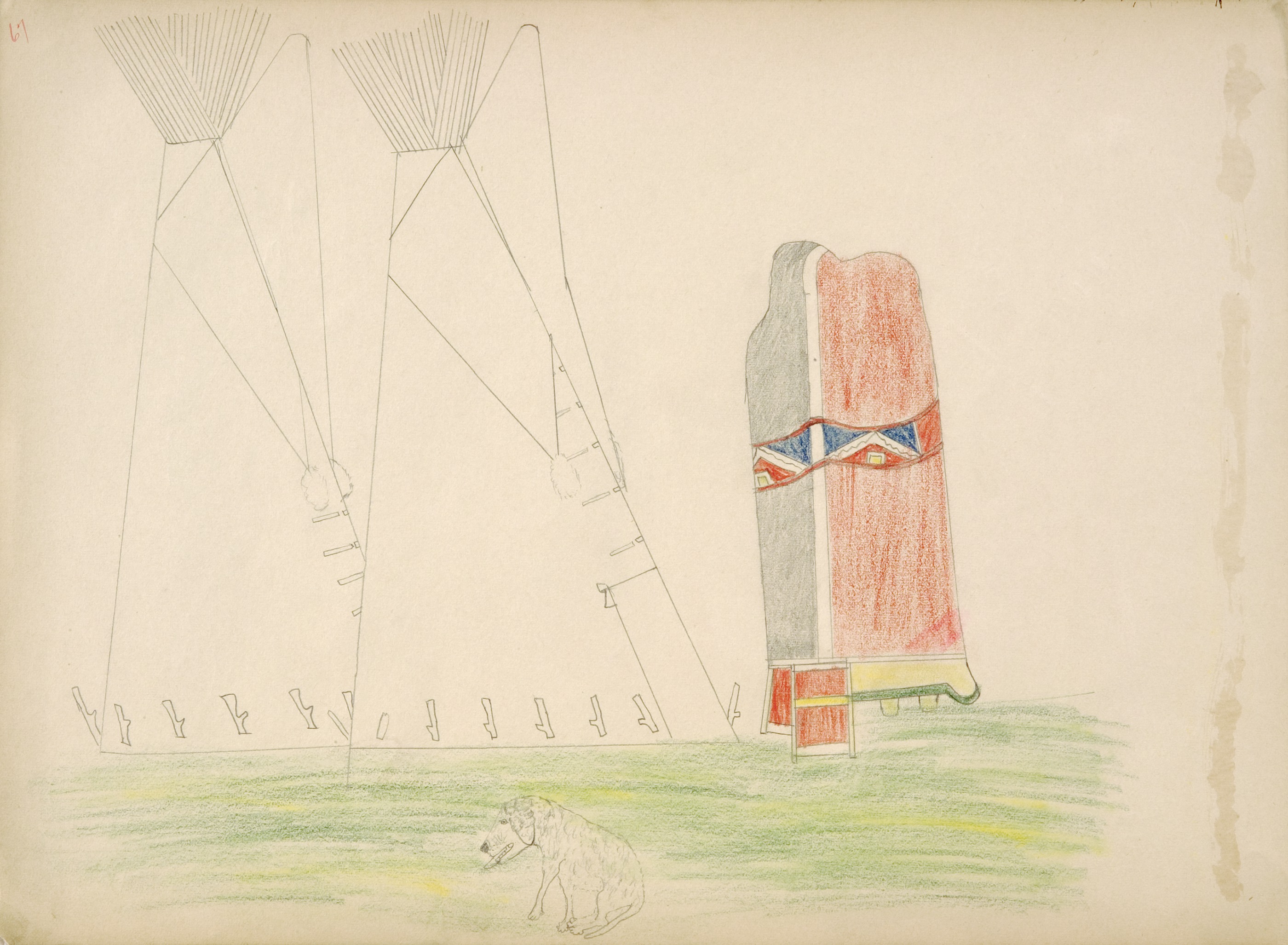 Haun-pa (Kiowa) Making Love to Bo-in- cha's Wife at the Utes' Camp at Night