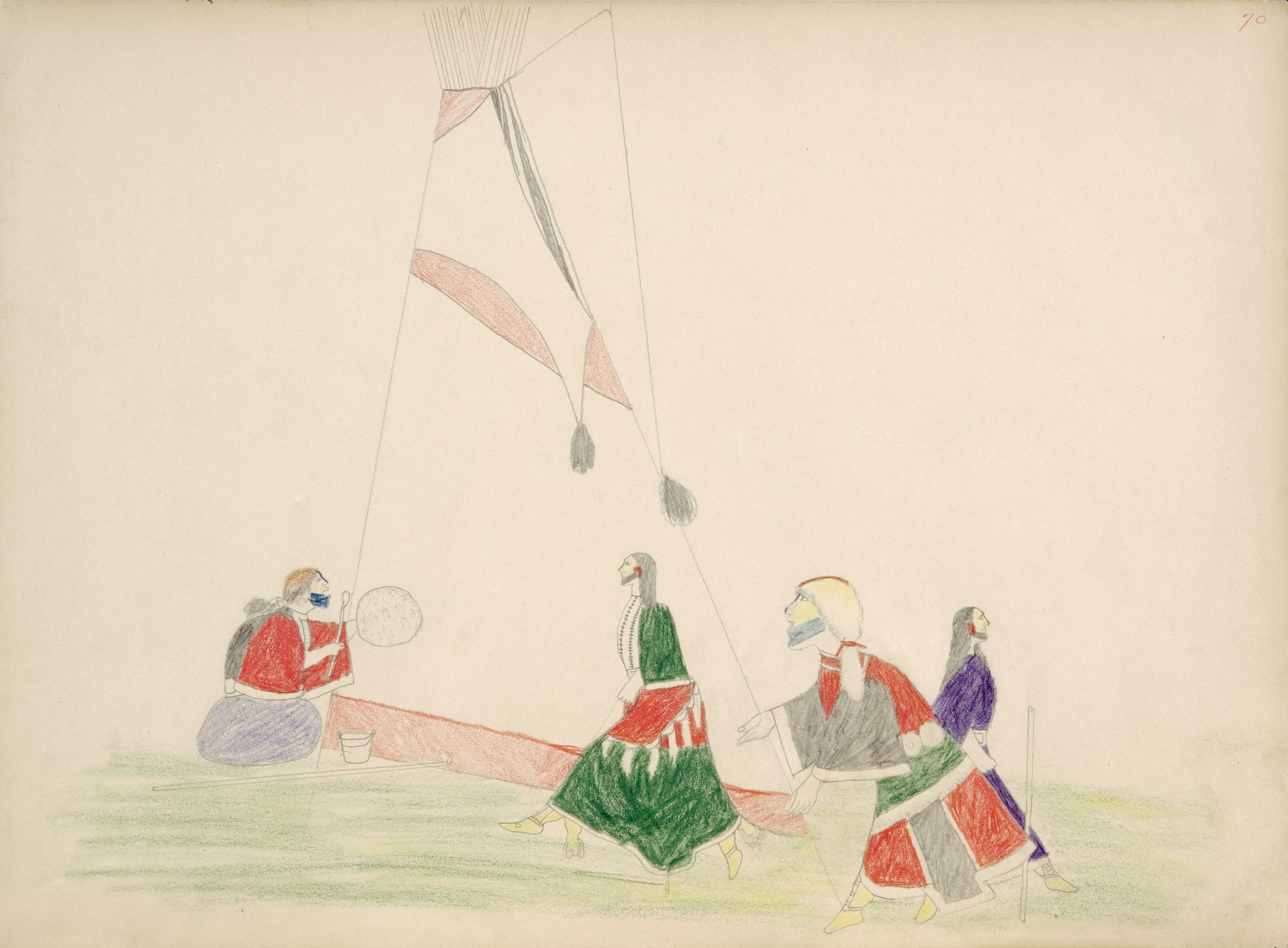 Zabile (Kiowa) Steals Kiowa Maiden who Afterwards becomes His Wife 