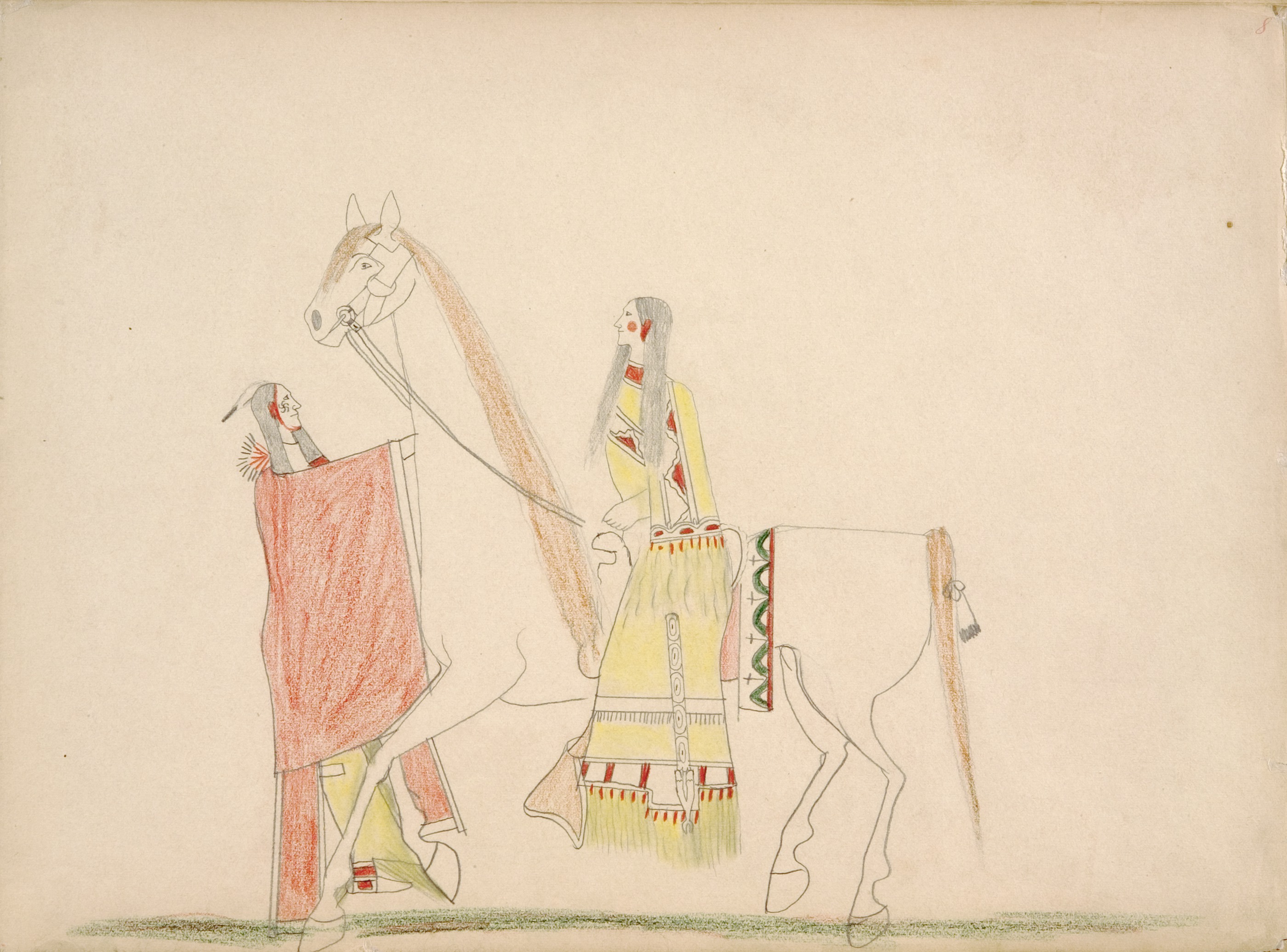 As-on-daugh (Kiowa) Stealing Quodle-qeah mah (Kiowa Maiden) 